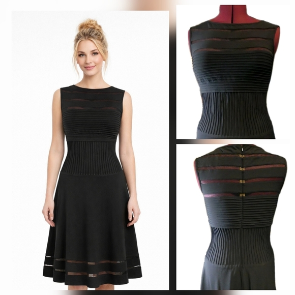 sachin and babi light blue dress Tadashi Shoji Scoop Neck Knee-Length Dress w/ Tags - Black Dresses,  Clothing - WTASH27531